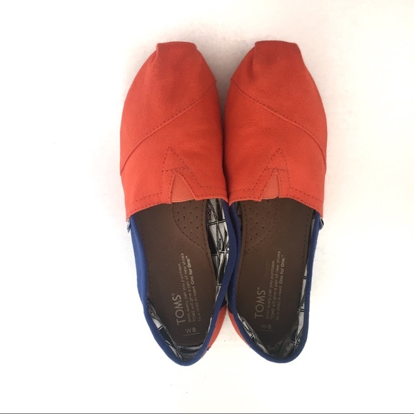 Toms Shoes - Toms Red and Blue Size 8 W